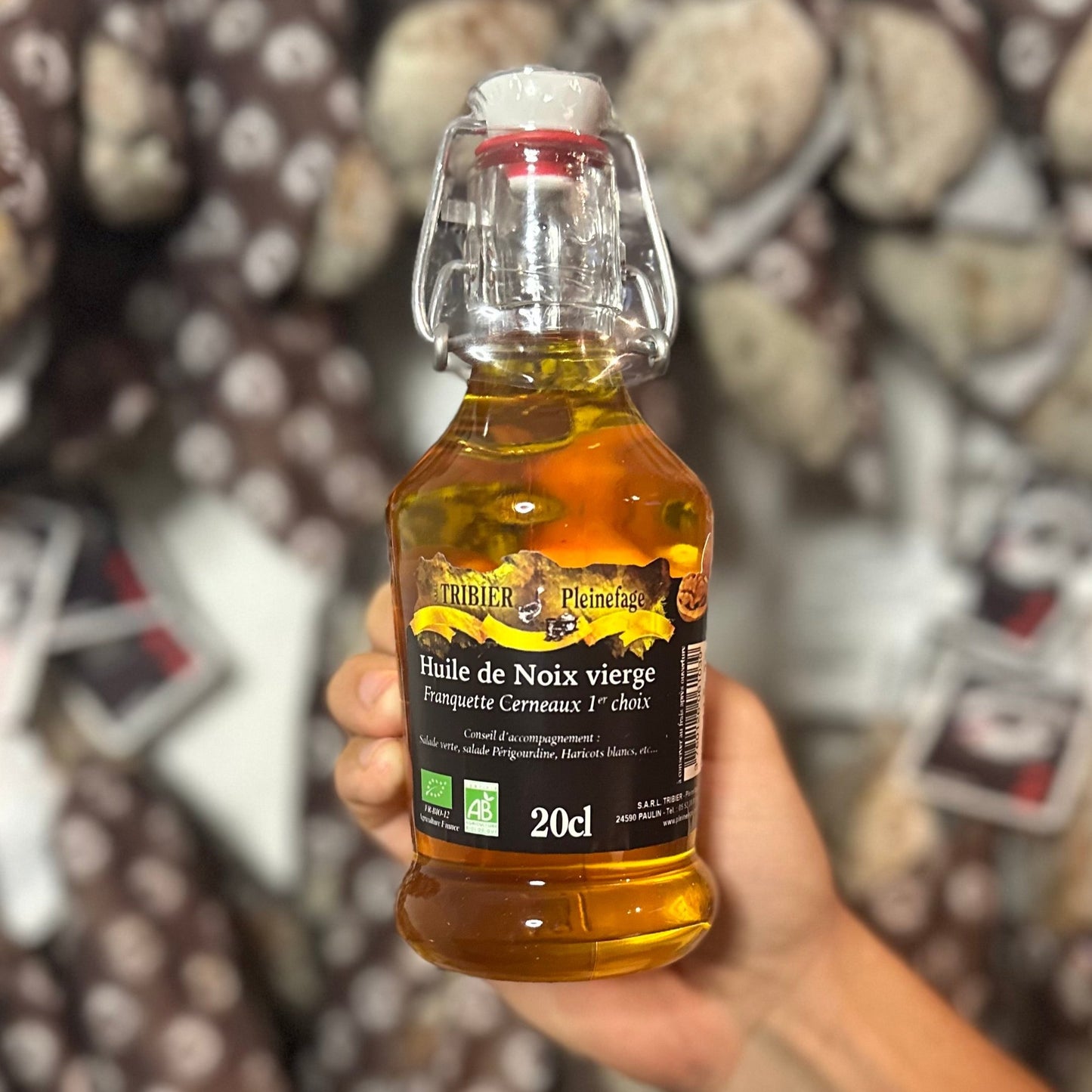 Walnut oil bottle
