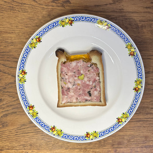 Pâté en croûte veal, pork, trompette de la mort